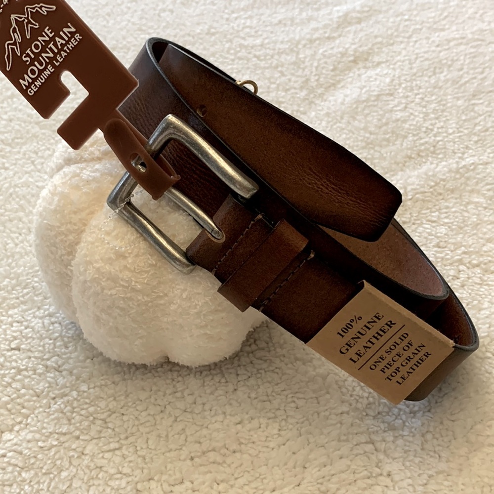 💖💖 Stone Mountain Genuine Leather Belt